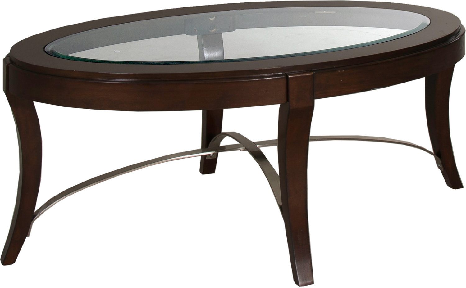 Liberty Furniture Avalon Dark Truffle Oval Cocktail Table