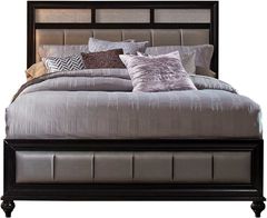 Coaster® Barzini Black/Grey California King Upholstered Bed