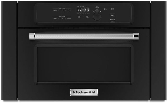 KitchenAid® 23.75" Black Built In Microwave Oven 1