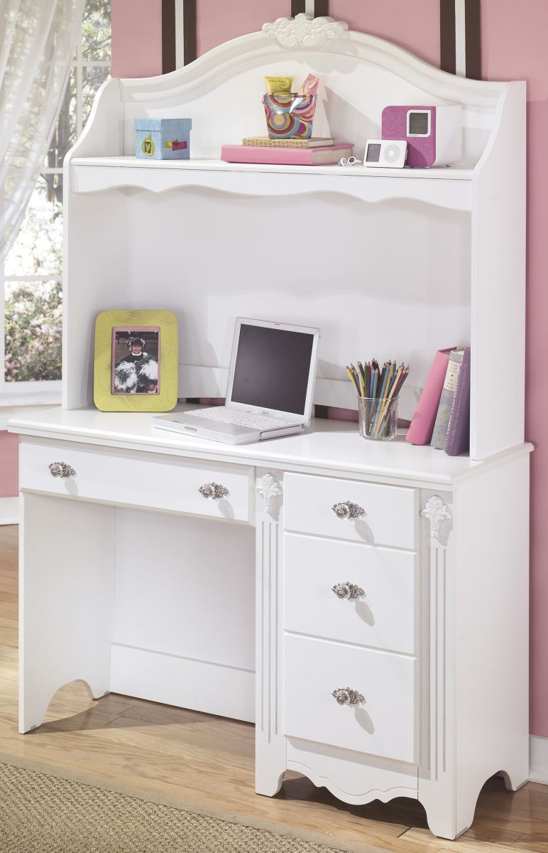 hutch white desk