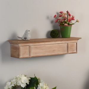 Stylecraft Brown Wood Wall Shelf