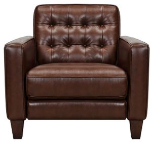 Armen Living Wesley Chestnut Accent Chair