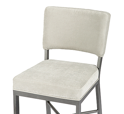 Wesley Allen Miami Flint Rock Grey/Sonoma Seagrey Fabric Upholstered Dining Chair 1