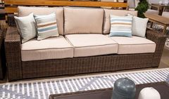 Signature Design by Ashley® Coastline Bay Brown Outdoor Sofa with Chaise
