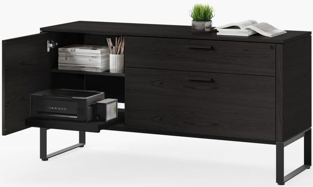 BDI Linea™ Charcoal Stained Ash Multifunction Cabinet 2