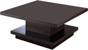 Coaster® Cappuccino Pedestal Square Coffee Table