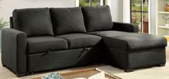 Furniture of America® Arabella 2-Piece Dark Gray Sectional