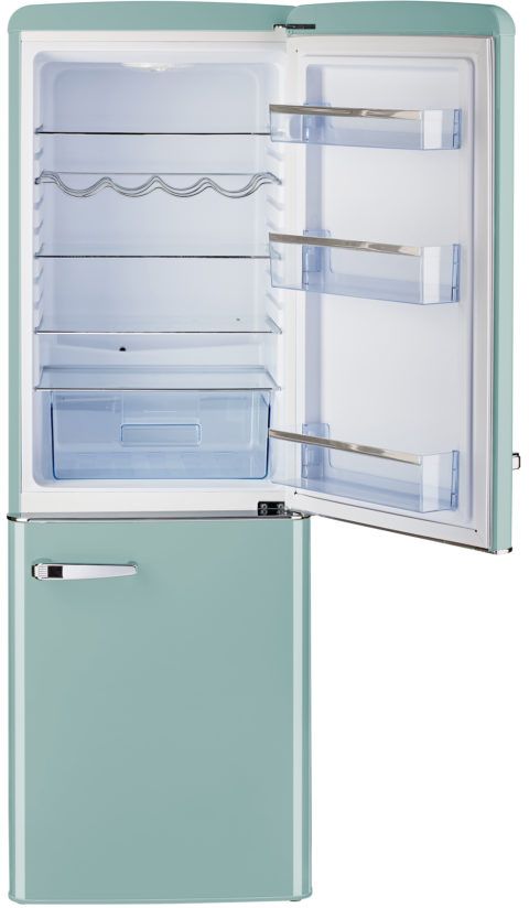 Unique® Appliances Classic Retro 7.0 Cu. Ft. Ocean Mist Turquoise Counter Depth Freestanding Bottom Freezer Refrigerator 1
