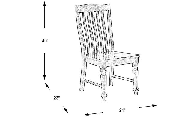Twin Lakes Brown Slat Side Chair-2