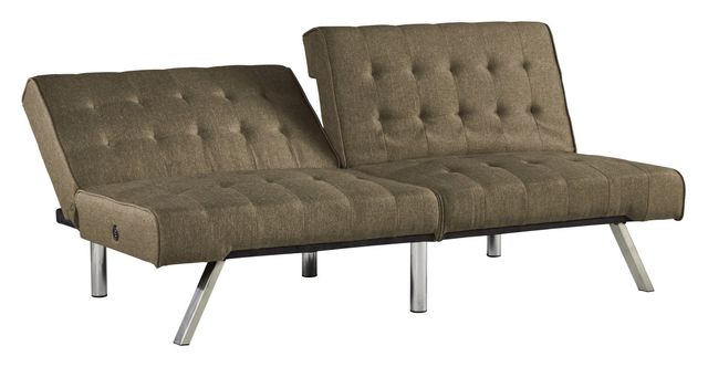 Signature Design by Ashley® Sivley Brown Flip Flop Armless Sofa 2