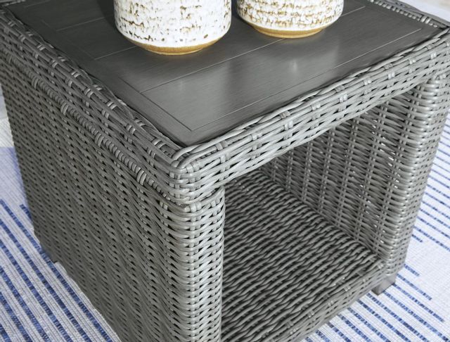 Signature Design by Ashley® Elite Park Gray Outdoor End Table 1
