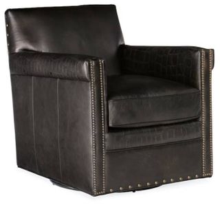 Hooker® Furniture CC Potter Old Saddle Fudge Swivel Club Chair
