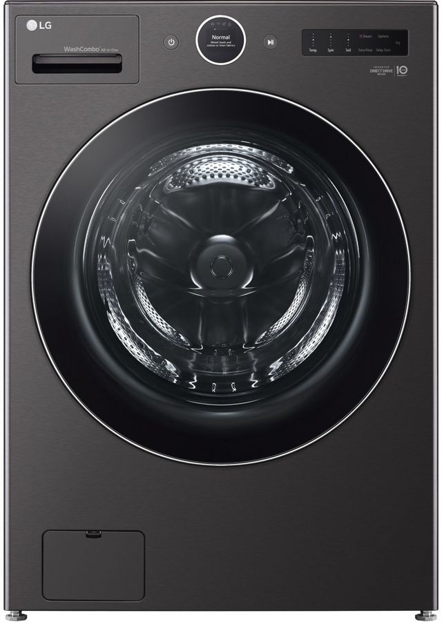 LG 5.0 Cu. Ft. Black Steel Washer Dryer Combo-0
