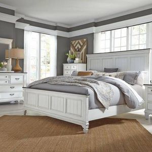 Liberty Allyson Park 5-Piece Wire Brushed White California King Bedroom Set