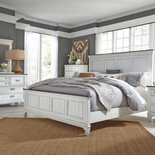 Liberty Allyson Park 5-Piece Wire Brushed White California King Bedroom Set-0