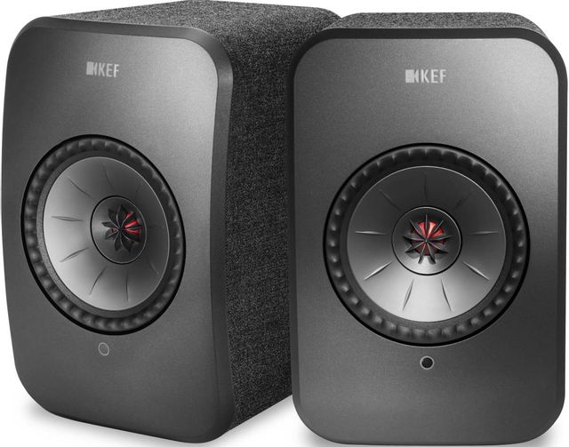 KEF LSX 4.5" Black Wireless Powered Stereo Speakers