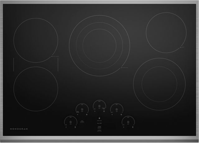 Monogram® 30 Stainless Steel Touch Control Electric Cooktop, Acceptance  Appliance Centers