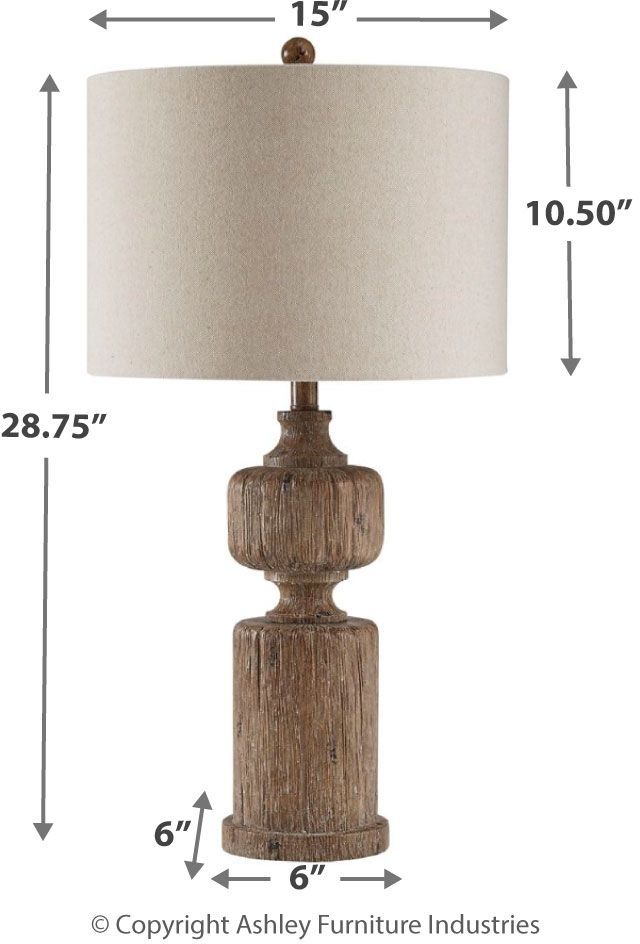 Signature Design by Ashley® Madelief Brown Poly Table Lamp-1