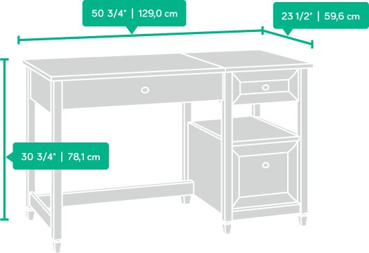 sauder edge water lift top desk