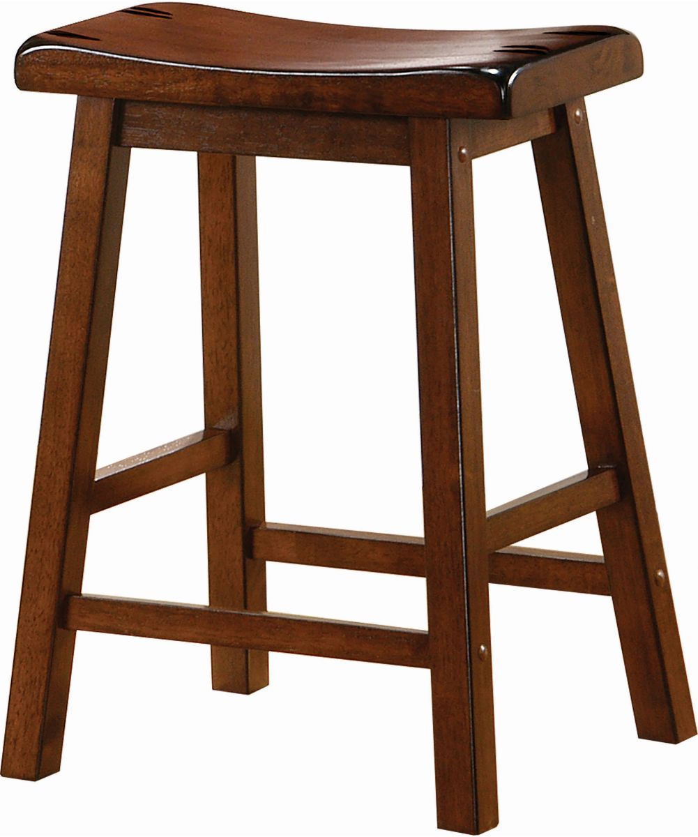 Coaster® Set of 2 Chestnut  Wooden Counter Height Stools