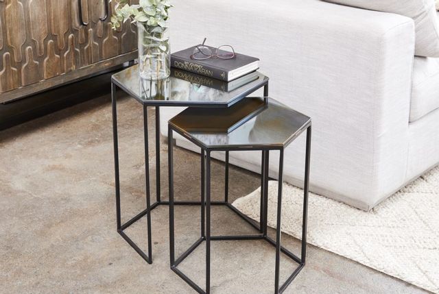 Moe's Home Collection Polygon Set of 2 Accent Tables 6