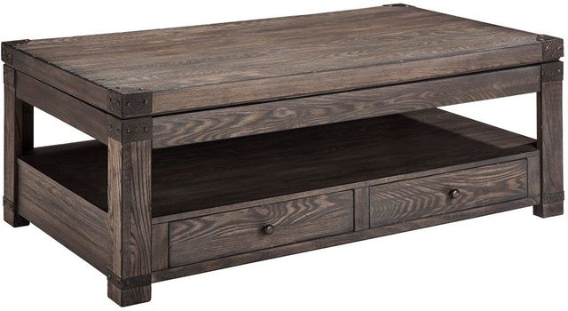 Signature Design by Ashley® Burladen Grayish Brown Lift Top Coffee Table 0