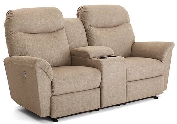 Best® Home Furnishings Caitlin Power Reclining Rocker Loveseat with Console 1
