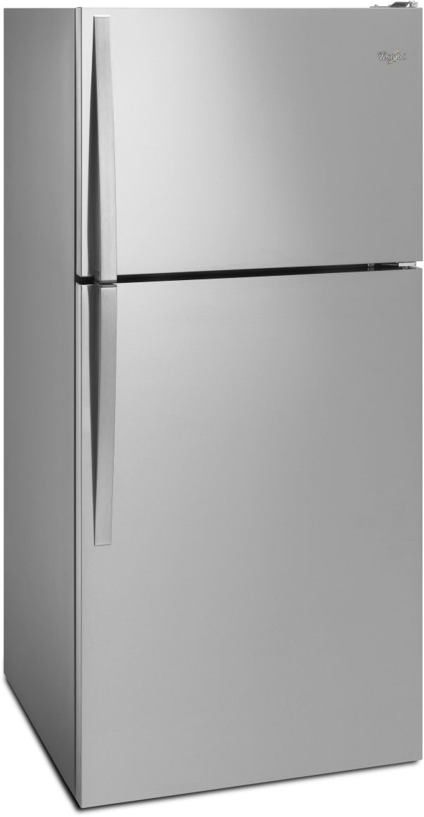 Whirlpool® 18.3 Cu. Ft. Monochromatic Stainless Steel Top Freezer Refrigerator 1