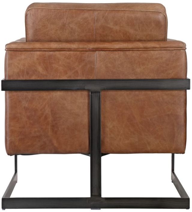 Moe's Home Collections Luxley Brown Leather Open Road Club Chair 3