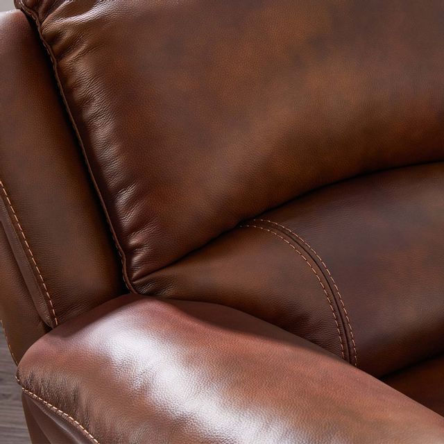 Cheers Lexington Leather Power Recliner with Power Headrest-2