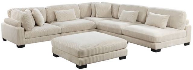 Homelegance® Traverse 2-Piece Plush Beige Corduroy Modular Sectional ...