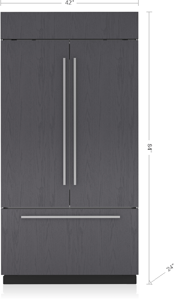 Sub-Zero® Classic Series 24.7 Cu. Ft. Panel Ready French Door Refrigerator-1