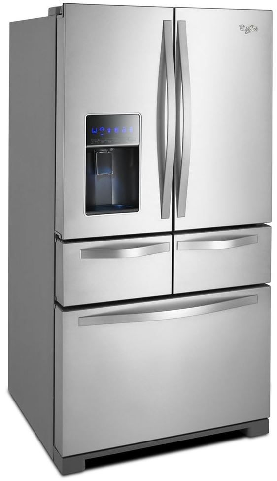 Whirlpool® 25.76 Cu. Ft Monochromatic Stainless Steel French Door Refrigerator 1