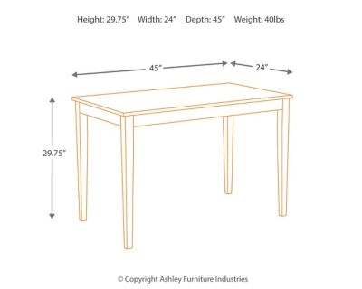 Signature Design by Ashley® Kimonte Dark Brown Dining Table-4