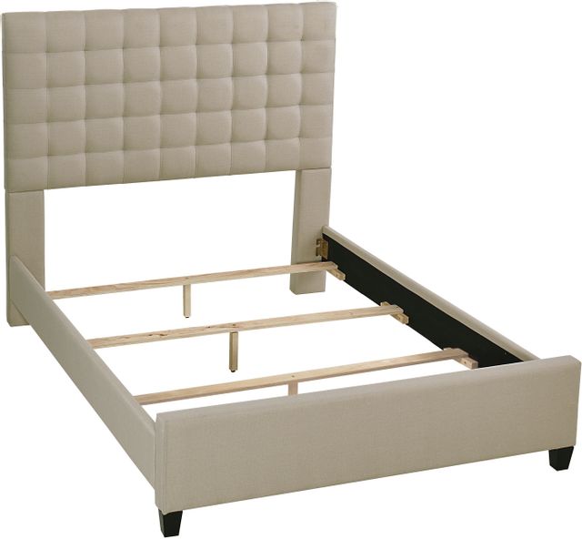 Hillsdale Furniture Bergen Sandstone Linen King Panel Bed-0