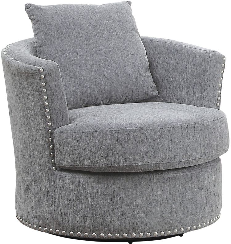 dark gray swivel chair