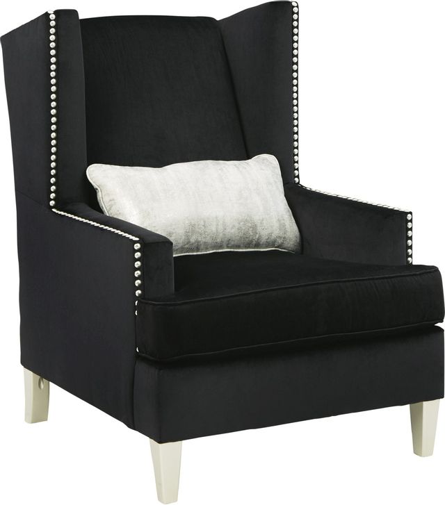 Signature Design by Ashley® Harriotte Black Accent Chair-1