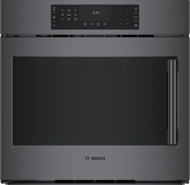Bosch 800 Series 30" Black Stainless Steel Left-Hand Single Electric Wall Oven