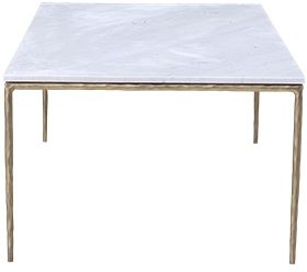 Dovetail Furniture Salas White Coffee Table-2
