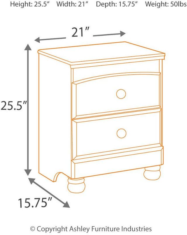 Signature Design by Ashley® Cottage Retreat Cream Cottage Youth Nightstand 9