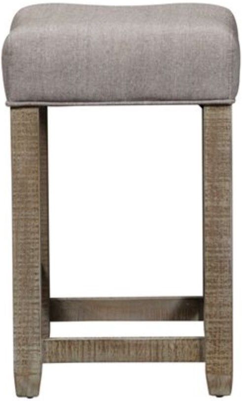 Liberty Parkland Falls Weathered Taupe Upholstered Console Stool-2