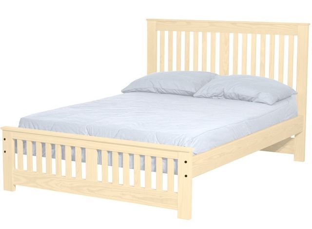 Crate Designs™ Unfinished Full Extra-Long Youth Shaker Bed