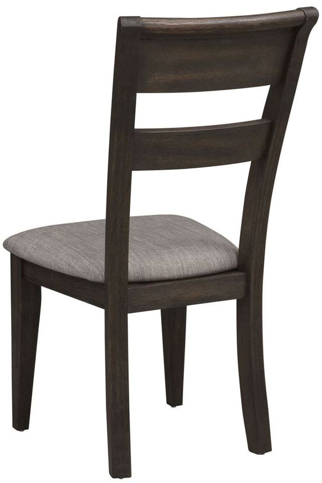 Liberty Furniture Double Bridge Dark Chestnut Splat Back Side Chair 2