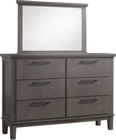 Benchcraft® Hallanden Gray Dresser and Mirror