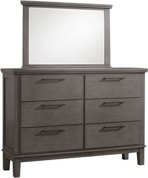 Benchcraft® Hallanden Gray Dresser and Mirror