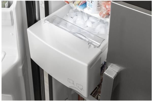 GE® 25.3 Cu. Ft. Fingerprint Resistant Stainless Steel Side by Side Refrigerator 46