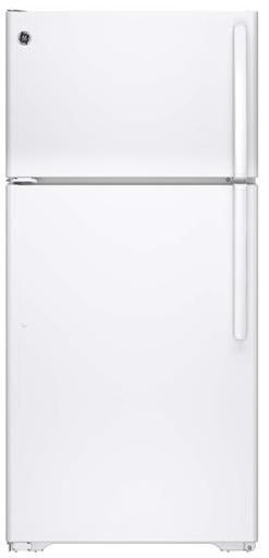 GE® 14.6 Cu. Ft. Top Freezer Refrigerator-White 0