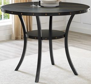 Crown Mark Wallace Dark Gray Counter Height Dining Table