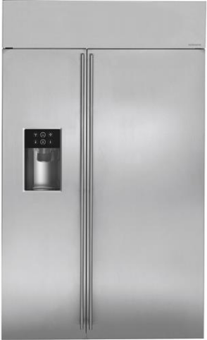Monogram® 30.1 Cu. Ft. Built In Side By Side Refrigerator-Stainless Steel 0