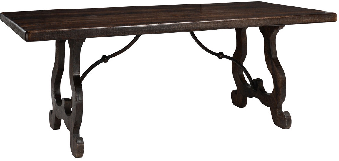 Classic Home Beatrice Brown 78" Dining Table